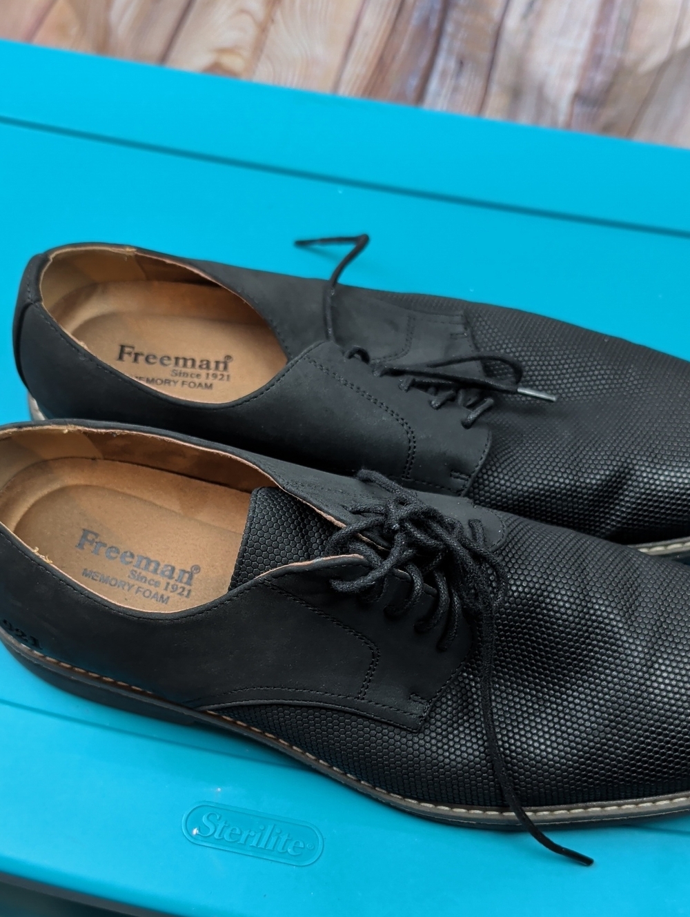 Men's Freeman Milton Dress Shoes Black Size 10.5